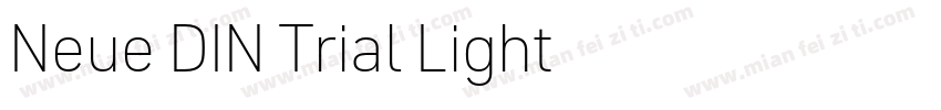 Neue DIN Trial Light字体转换